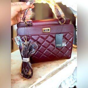 NWT Badgley Mischka Large Satchel/Crossbody